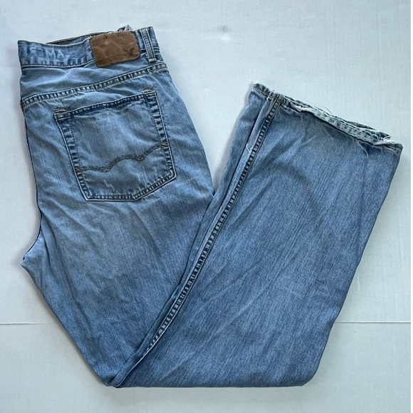 American Eagle Outfitters Bootcut Jeans Mens Size 36x34 Light Wash Denim vtg - Picture 1 of 7